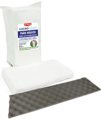 Kit guardapolvo + esponja gris