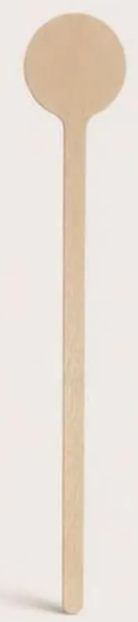 Agitador biodegradable redondo 6"