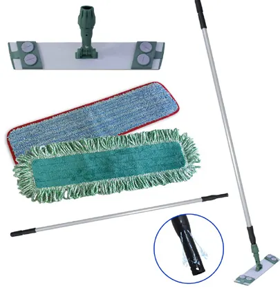Kit bastón Push Flow + base + mops (negro)